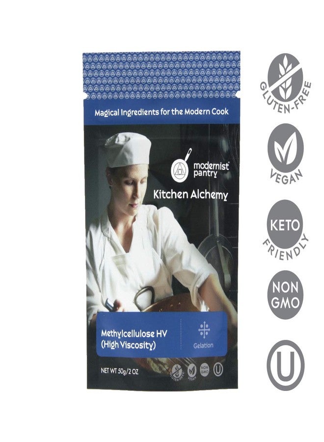 Modernist Pantry Pure Methylcellulose - High Viscosity ⊘ Non-GMO Vegan OU Kosher Certified - 50g/2oz - Image 2