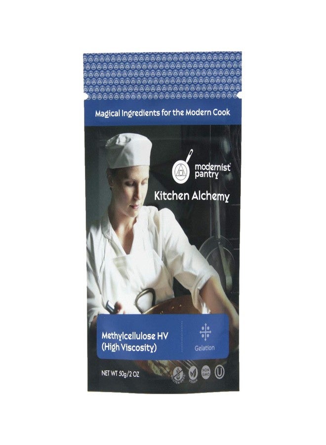 Modernist Pantry Pure Methylcellulose - High Viscosity ⊘ Non-GMO Vegan OU Kosher Certified - 50g/2oz - Image 1