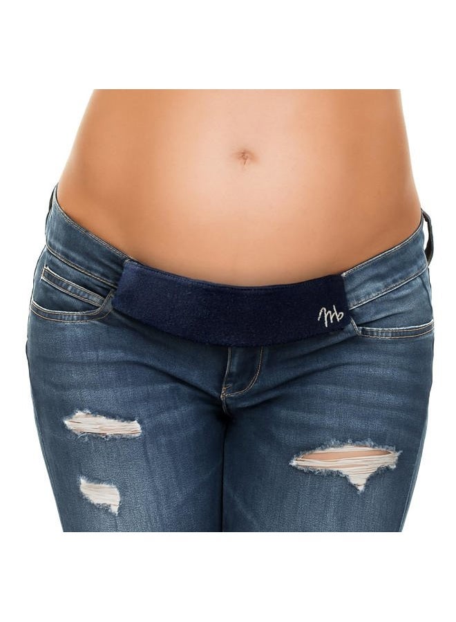 Maeband Maternity Belly Band | Pregnancy Belt, Waistband Extender, Pregnancy Clothes, Maternity Jeans, Royal Blue, M - Image 1
