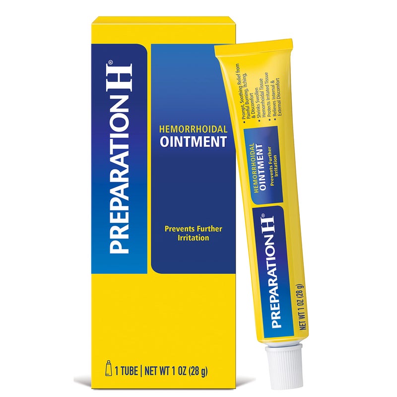 Preparation H مرهم البواسير لتخفيف الحكة والحرقة والانزعاج 1 أونصة أنبوب