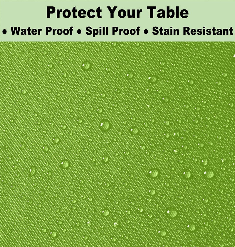 rebdng Plastic Lime Green Tablecloths 3 Pack Emerald Green Disposable Table Covers 54"" x 108"" Sage Green Table Cloths for Jungle Safari Dino Parties Birthdays Weddings  Fits 6 to 8 Foot Rectangle Tables - Image 4