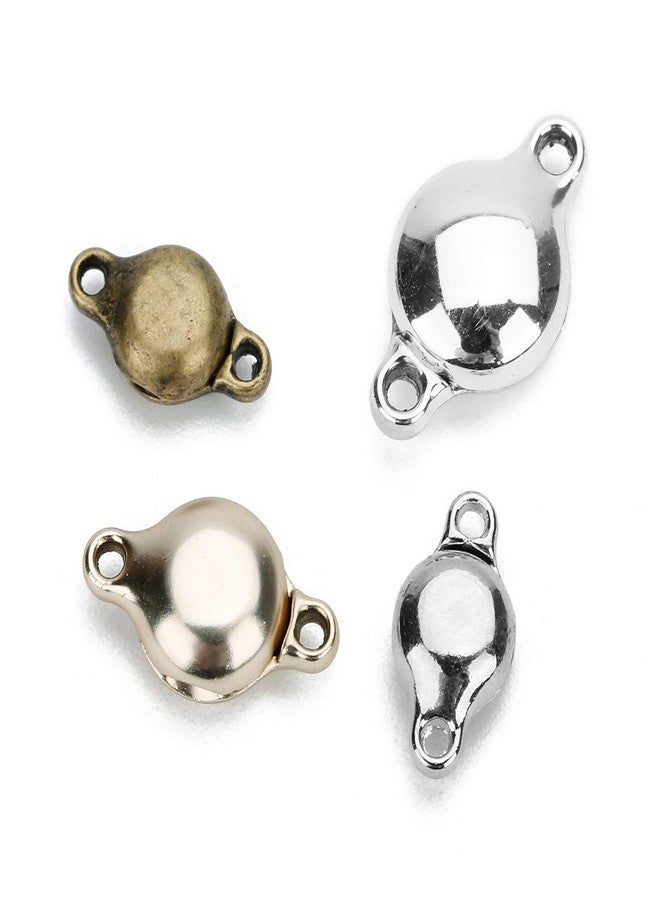 Linsoir Beads Brass Made Round Magnetic Clasps Stronger Magnetic Closure for Necklace Bracelet and Chain Keep Your Jewelry Secure 10 Sets/lot - Image 2