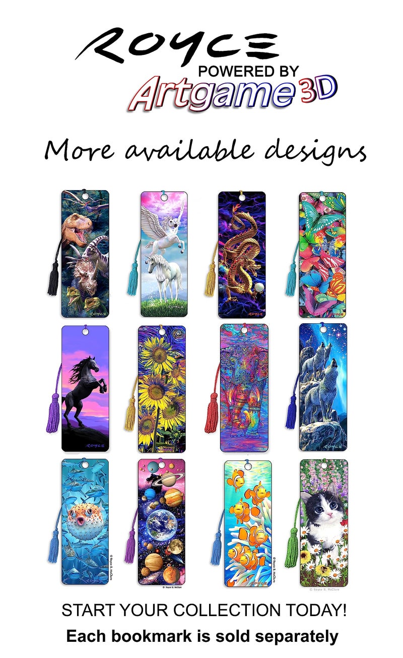 Artgame 3D Bookmark - Snow Wolf - Cheatwell Games - Image 3