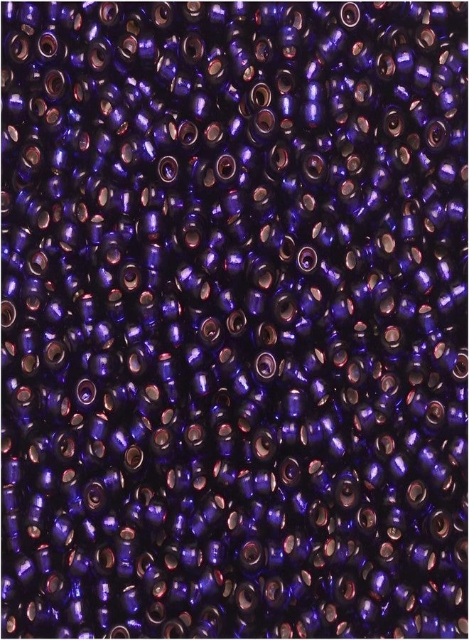 Miyuki Round Seed Bead Size 15/0 8.2g SL Dark Purple - Image 1