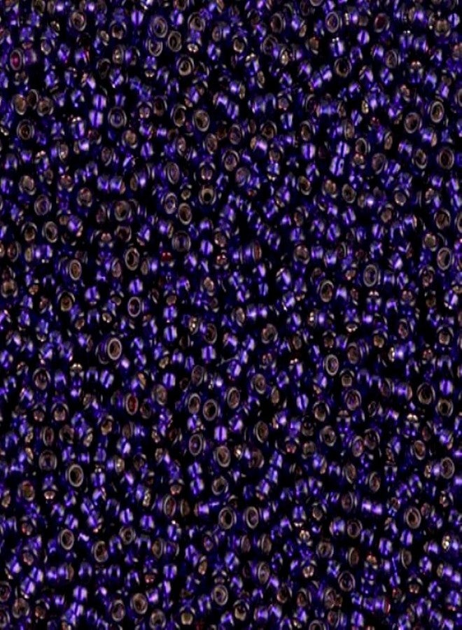 Miyuki Round Seed Bead Size 15/0 8.2g SL Dark Purple - Image 3