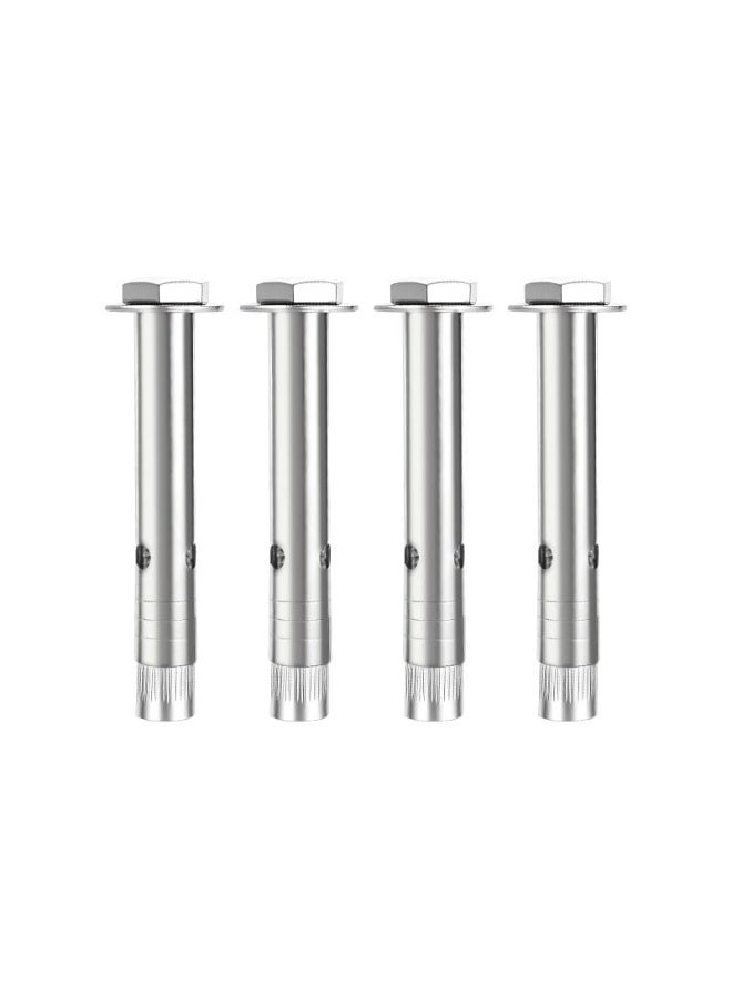 Expansion Bolts 4Pcs Stainless Steel Hex Screws Sleeve, Heavy Duty Fixing Anchors bolts Nuts for Concrete、Wall Fixings - Image 1