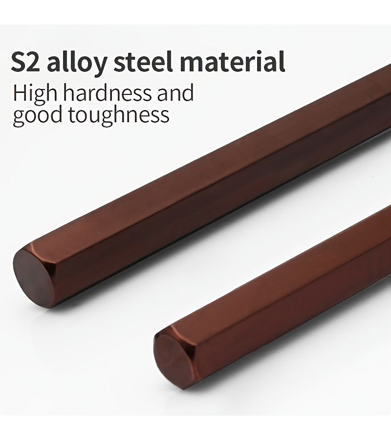S2 Steel L Shaped Hex Key Wrench 4mm Double Ended Manual Flat Head - Image 4