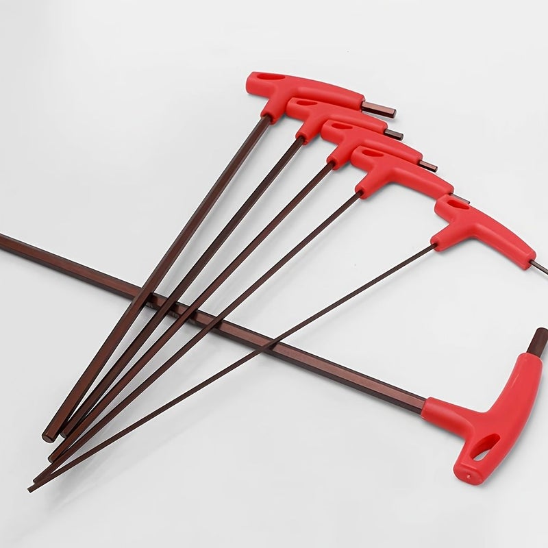 S2 Steel L Shaped Hex Key Wrench 4mm Double Ended Manual Flat Head - Image 1