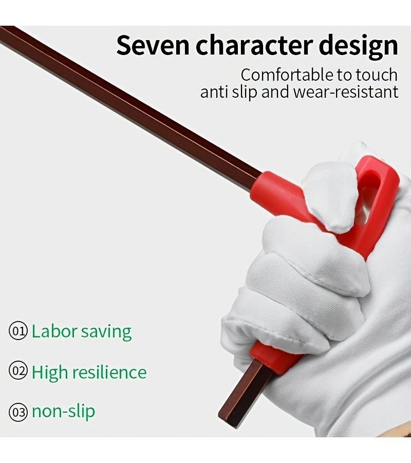 S2 Steel L Shaped Hex Key Wrench 4mm Double Ended Manual Flat Head - Image 5
