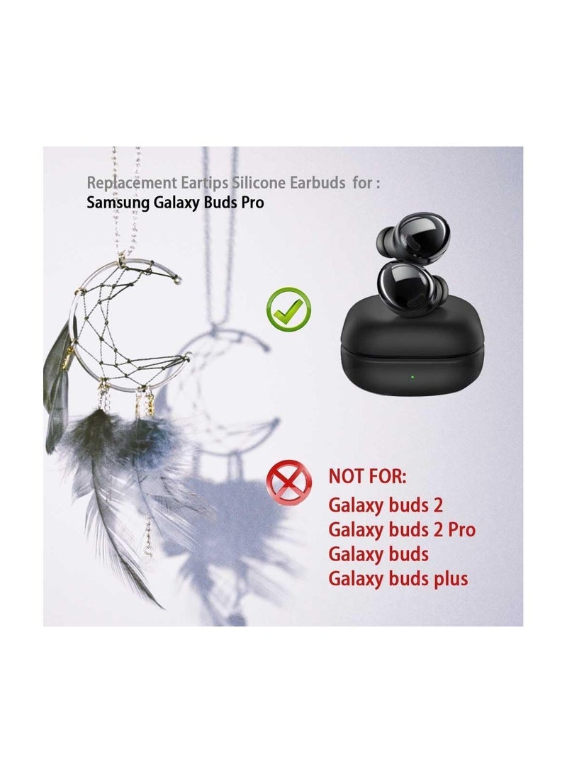 6PCS Replacement Eartips for Samsung Galaxy Buds Pro Headphones Silicone Earbuds Ear Tips Buds Set Fit in Case  - Image 3