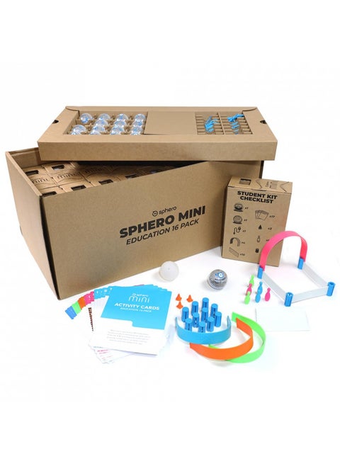 Sphero Mini Education Robot 16-Pack - Coding & STEAM Learning Kit for Kids | Hands-On Play-Based Classroom Experience | Programmable Mini Robots | Ideal for STEM Education & Group Activities