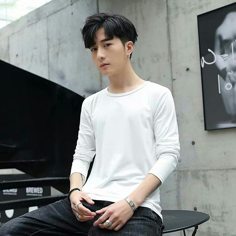 Clearance Cheap Thickened Jacket Loose Lamb Velvet Sweatshirt Work Clothes for Construction Site Mens Wear-resistant Autumn and Winter Pure white long sleeve crew neck 