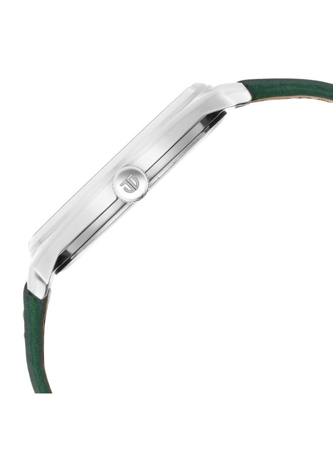 TITAN ساعة يد للرجال 1802SL20 - علبة معدنية مصقولة، قرص عصري، حزام قابل للتعديل، أسلوب تنفيذي - Image 4