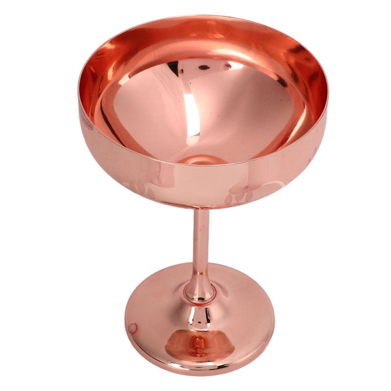 Stainless Steel Goblet: Copper Plated Wheat Ear Engraved Design - Durable & Shatterproof Metal Champagne Cup for Outdoor Entertaining, Daily Meals, Fine Dining - Image 4