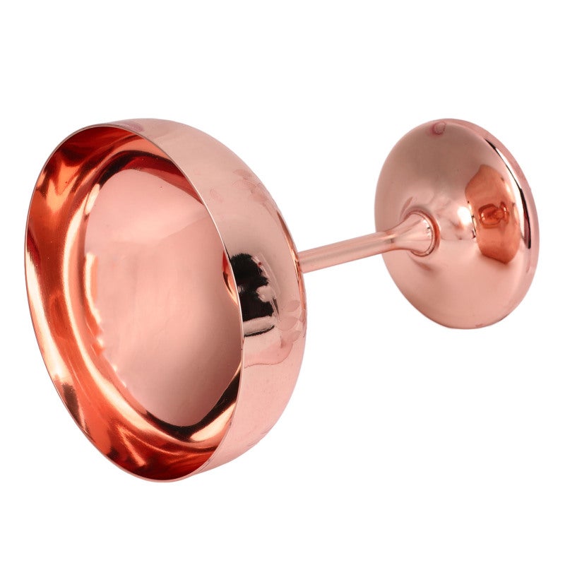 Stainless Steel Goblet: Copper Plated Wheat Ear Engraved Design - Durable & Shatterproof Metal Champagne Cup for Outdoor Entertaining, Daily Meals, Fine Dining - Image 5