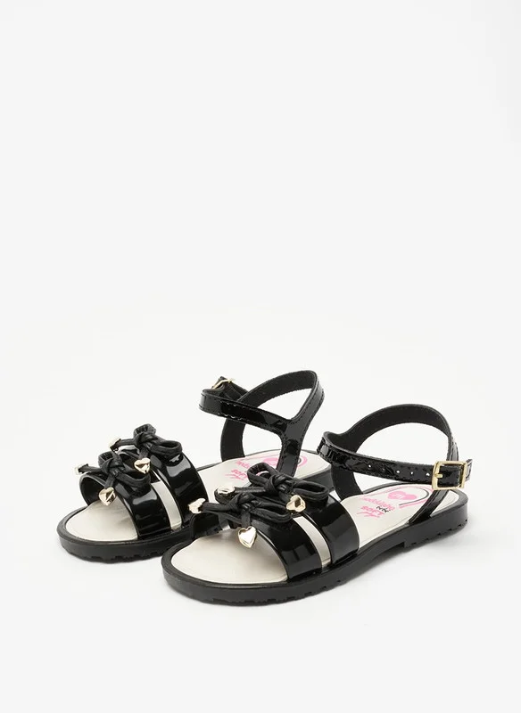 MOLEKINHA MOLEKINHA Sandals with Back strap For Girls, Black