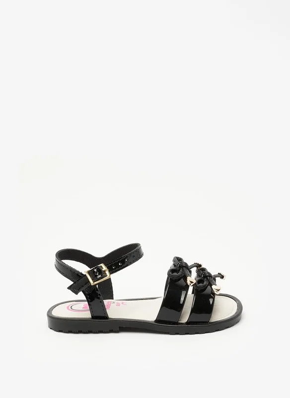 MOLEKINHA MOLEKINHA Sandals with Back strap For Girls, Black