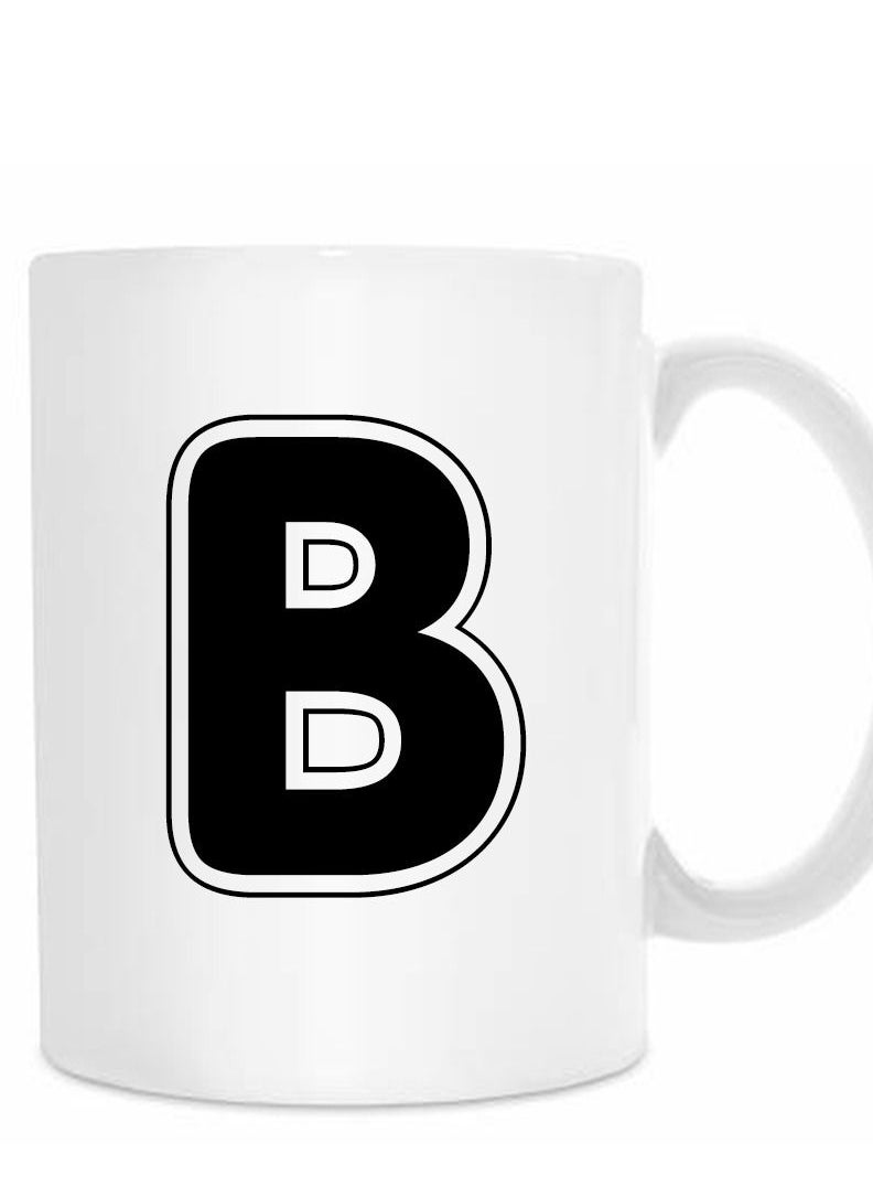 MP - Letter B Alphabet Printed Coffee Mug - Image 1