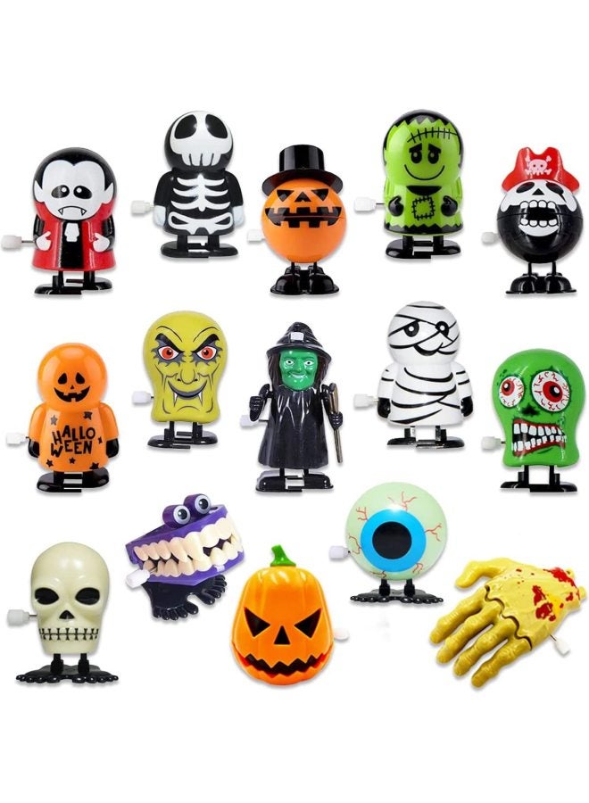 Chain Coil Toy Ghost Vampire Skull Ghost Tooth Pumpkin Halloween Small Toy Decoration Ghost Festival-Color:Jumping Ghost Teeth Top Hat - Image 4