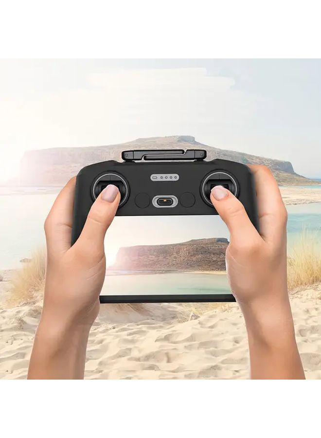 Red Silicone Protective Cover for DJI Mini 4 Pro Air 3 RC with Screen Shockproof Non Slip - Image 5