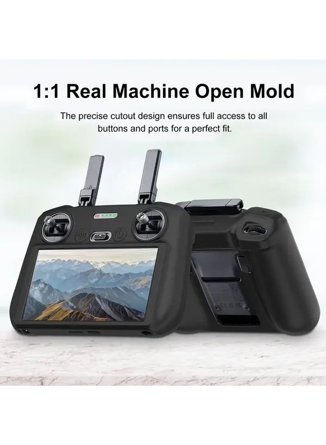 Red Silicone Protective Cover for DJI Mini 4 Pro Air 3 RC with Screen Shockproof Non Slip - Image 4