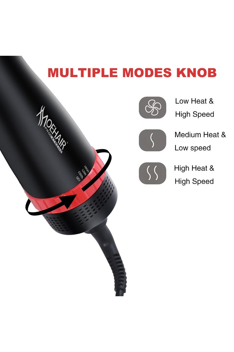 MoeHair MO-7134 One Step Hair Dryer And Styler Hot Air Brush  - Image 2