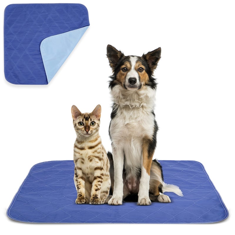 Becks USA Made Reusable Pet Pee Pads for Dog Cat Pee ProblemsAdvanced Leak Free Design Color Change Wetness Indicator 1 Pad 500 Disposable Crate Training Waterproof Puppy Pad or Cat Pee Pad