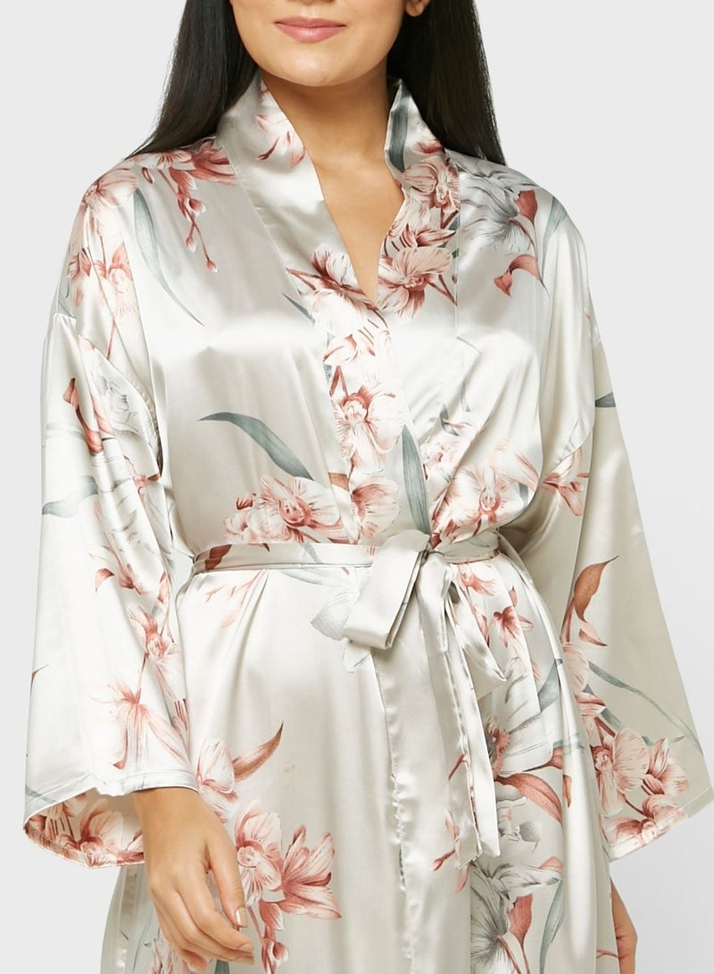 NIBEMINENT Printed Night Robe  - Image 4