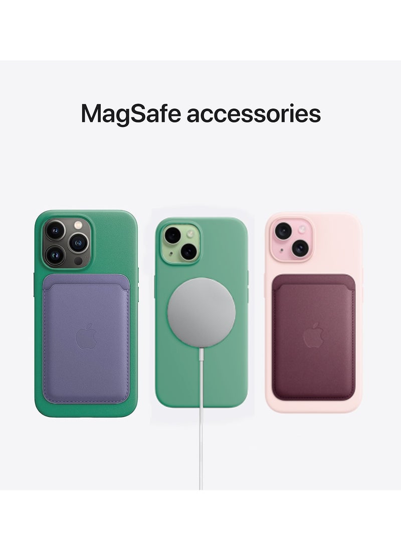 Wtech - Soft Liquid Silicone Case Cover With MagSafe For Apple iPhone 15 Plus 2023 Spring Green - Image 1