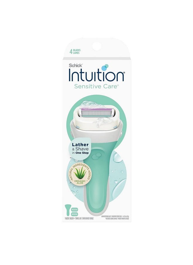 Intuition Schick Intuition Razors for Women with Sensitive Skin | 1 Razor & 2 Intuition Razor Blades Refill with Organic Aloe  - Image 1
