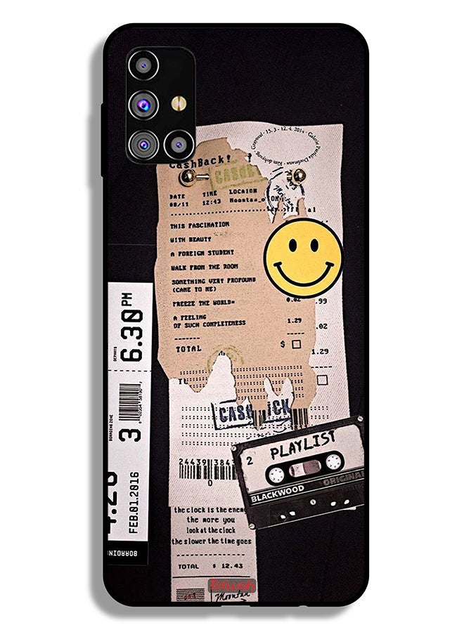 Tolwak Samsung Galaxy M31s Protective Case Cover Playlist Sticker  - Image 2