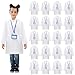 Liitrsh 18 Set Lab Coats for Kids White Scientists Costume with ID Card for Children Doctor Role Play Career Day Christmas XLarge - Image 2