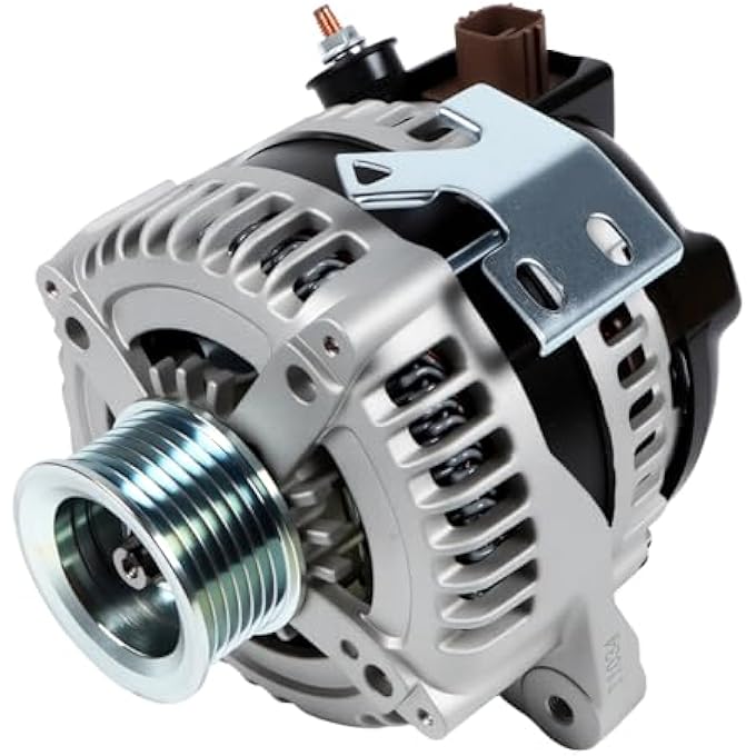 Autodevil " 11034 Alternator for 2004-2006 Camry 2.4L, 2004-2007 Highlander 2.4L, 2004-2008 Solara 2.4L, 2005-2010 tC 2.4L, 100Amp 7-Groove Pulley, Replace 11034N 27060-0H100 " - Image 1