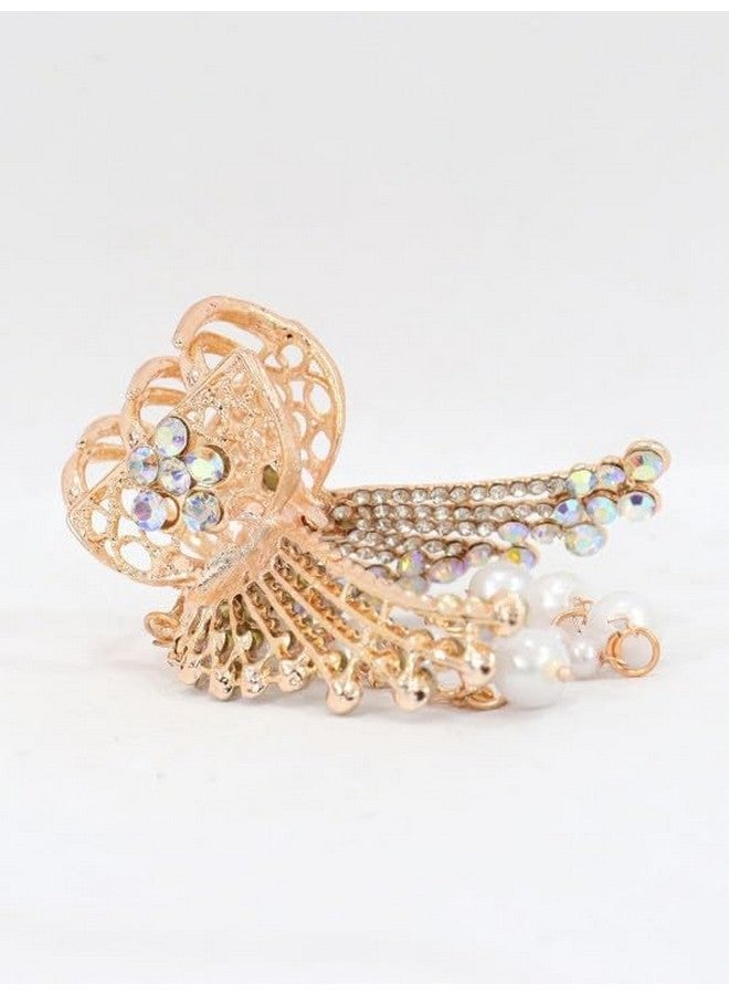 VRCT Women Embellished Butterfly Wing Hair Claw Clip - Image 2