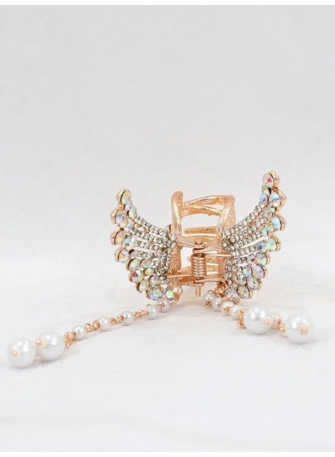 VRCT Women Embellished Butterfly Wing Hair Claw Clip - Image 1