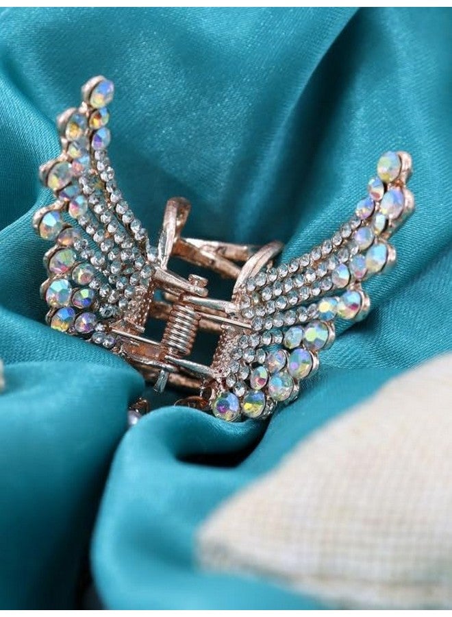 VRCT Women Embellished Butterfly Wing Hair Claw Clip - Image 3