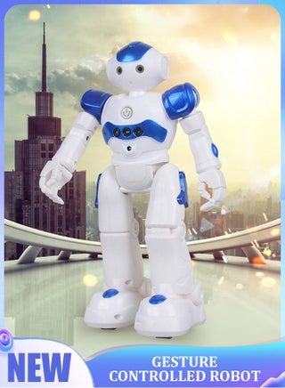 Gesture Control Programmable Robot - Smart STEM Coding Toy with AI Interaction, Rechargeable RC Robot for Kids 8+