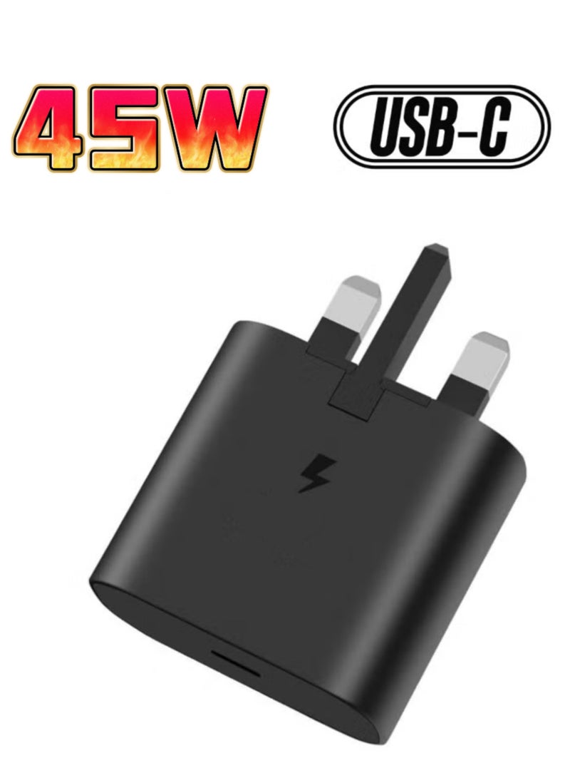 45W USB C Charger Super Fast Charging Block Type C Wall Charger Super Fast Charging 2.0 for Galaxy S25/S25 Ultra/S25+/S24/S24 Ultra/S24+/S23/S23 Ultra/S23+/S22/Note10/S21/Z Fold/-2 Pack  - Image 1