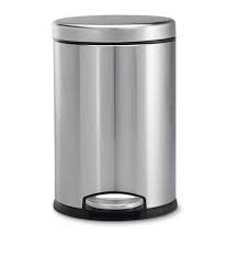 Ak International Stainless Steel Dustbin for BathroomSteel Pedal Dustbin 7 X 11 5LCar DustbinWaste BinOffice Dustbin with Lid Bucketoffice and home or otudoor and indoor uses  - Image 2