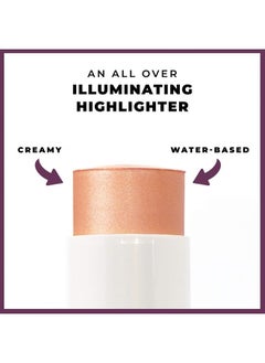 blinc Glow and Go Cream Stick Highlighter, Moonlight Gleam, Champagne, 0.1235 Oz  - Image 3
