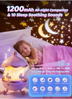 JAJEEK Star Projector for Kids – 21 Colors + 15 Movies + 360° Rotating Night Light with 10 Lullabies, Rechargeable Projector with Remote Control, Perfect Birthday Gift for Girls Ages 2-9, Kids Room Decor  - Image 4