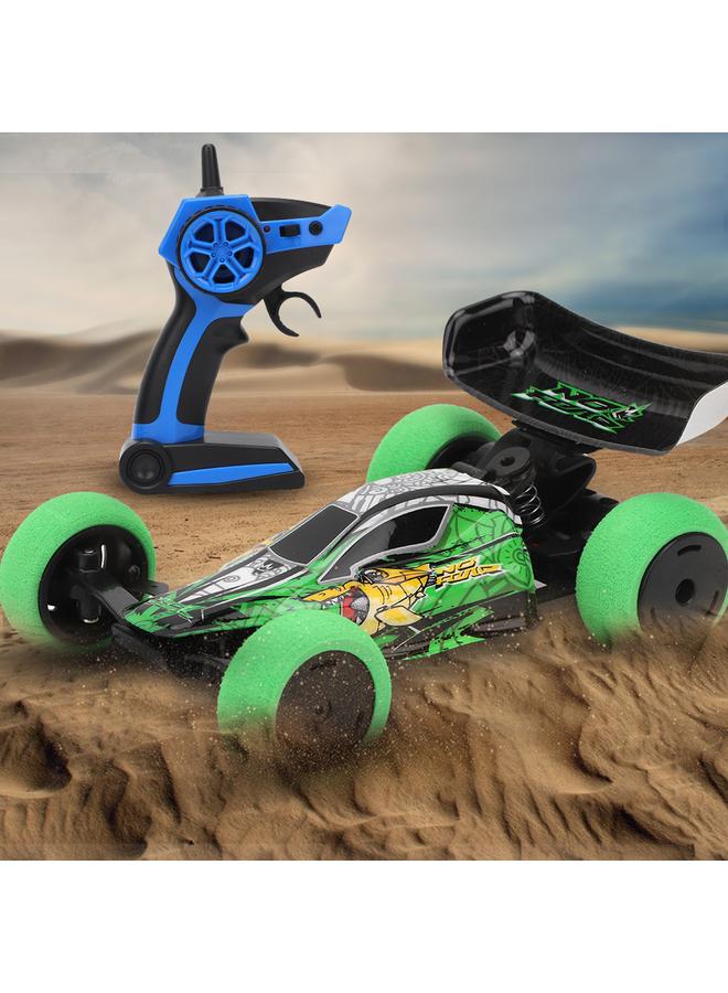 NIBEMINENT 1:32 2.4GHz Fast Speed Absorber Remote Control Wireless RC Car Model Child Kid Toy (Green)  - Image 4