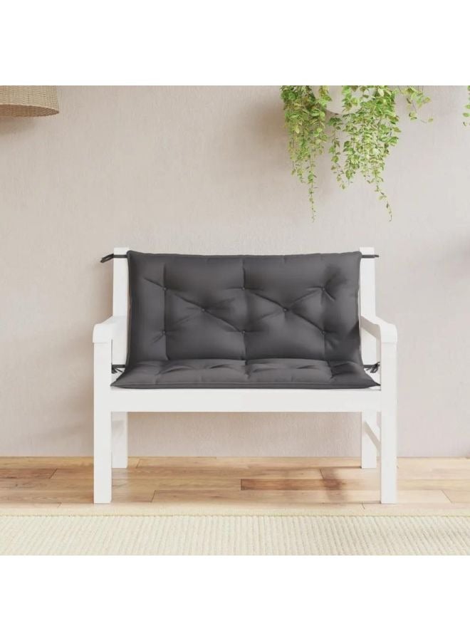 فيداكسل وسائد مقعد الحديقة 2 PCS Anthracite 100x50x7cm نسيج أوكسفورد  - Image 1