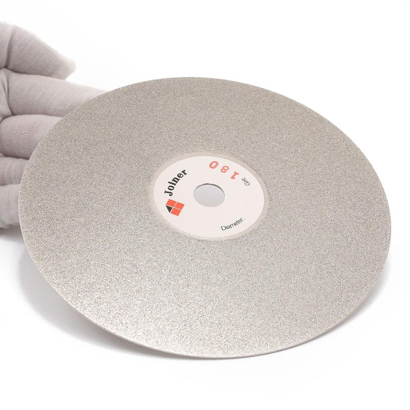 JOINER 6" inch 150 mm Grit 180 Diamond Grinding Disc Abrasive Wheel Coated Flat Lap Disk Jewelry Tools for Gemstone Glass Rock Ceramics - Image 4