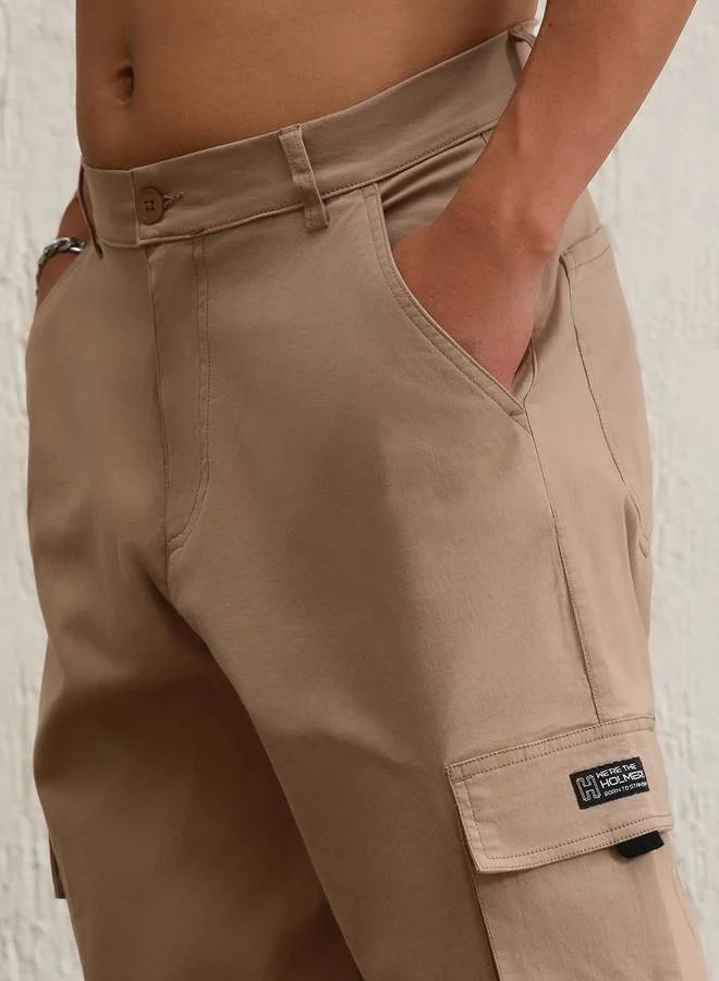 Hubberholme Straight Fit Double Cargo Pocket Pants by Styli