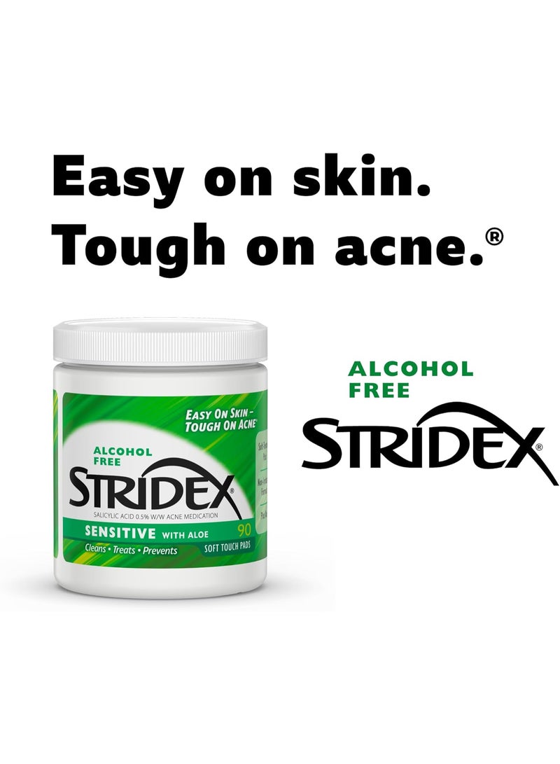 Stridex Stridex Medicated Acne Pads, Sensitive, 90-count - Image 2