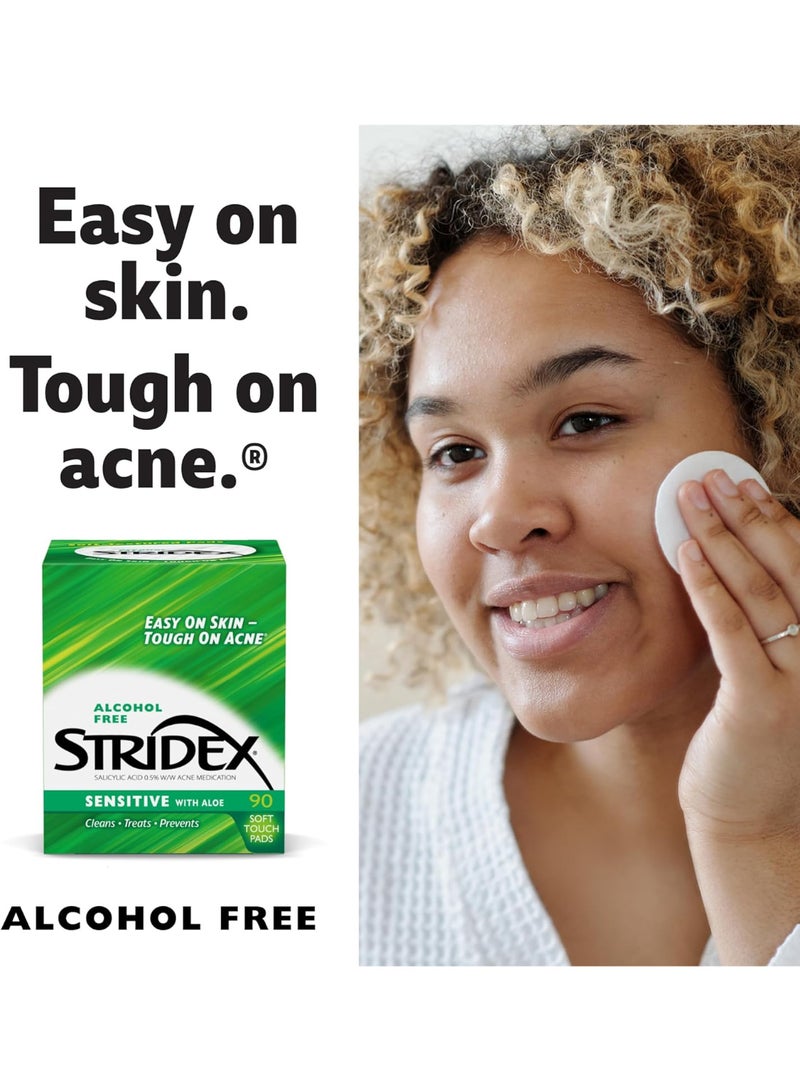 Stridex Stridex Medicated Acne Pads, Sensitive, 90-count - Image 5