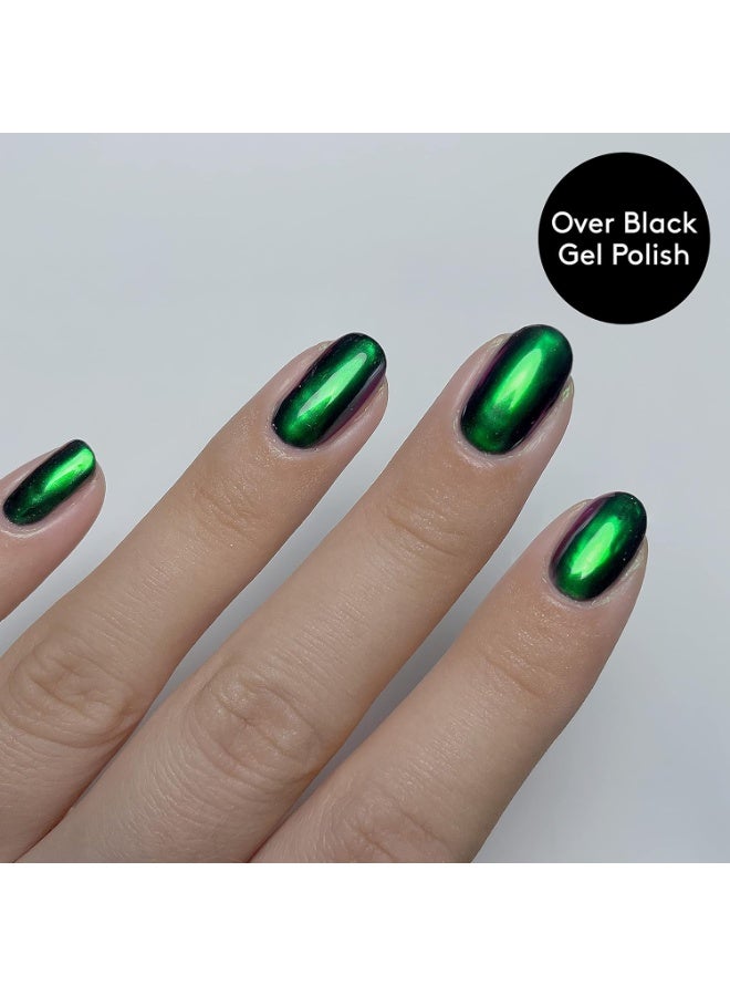 مايلي قلم بودرة أظافر كروم وسادة هوائية بودرة أظافر ثلاثية الأبعاد زخرفة معدنية لامعة، تأثير مرآة يدوم طويلاً أداة مانيكير  بيضة تنين - Image 5