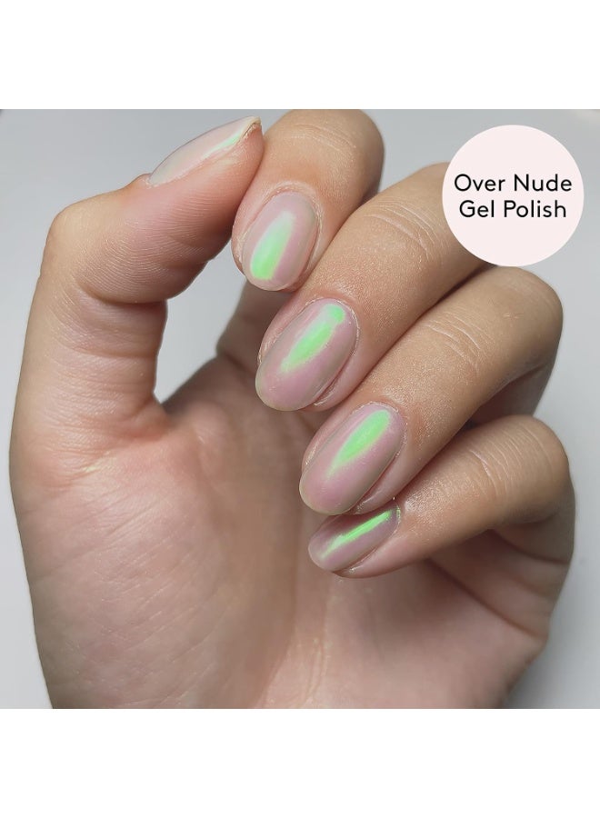 مايلي قلم بودرة أظافر كروم وسادة هوائية بودرة أظافر ثلاثية الأبعاد زخرفة معدنية لامعة، تأثير مرآة يدوم طويلاً أداة مانيكير  بيضة تنين - Image 4