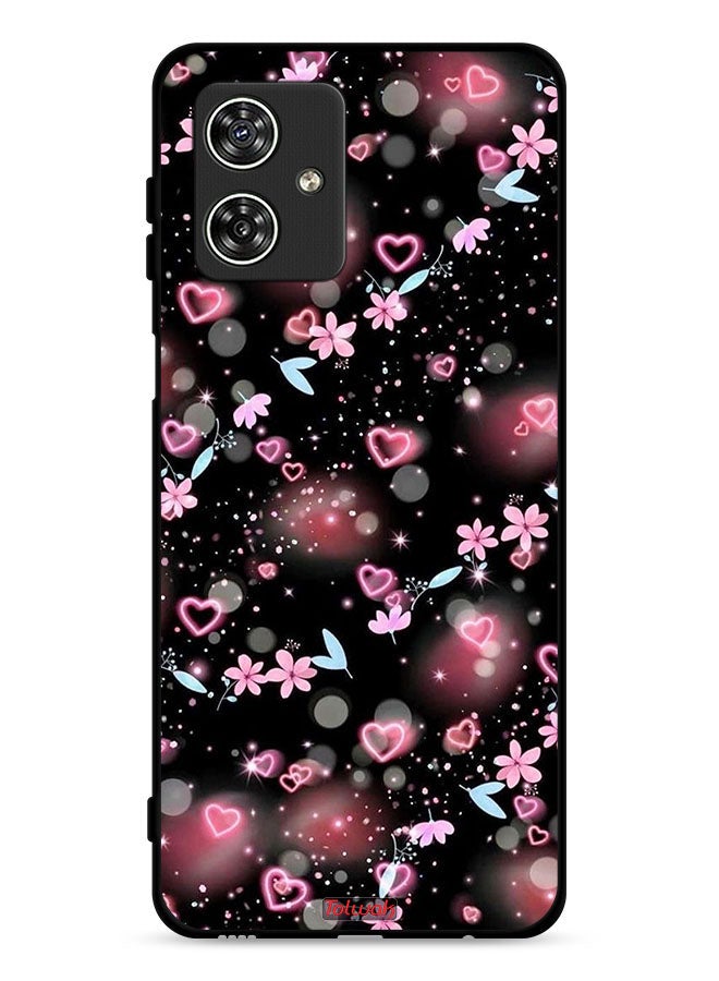 Tolwak Motorola Moto G54 5G Protective Case Cover Small Hearts And Flowers - Image 1